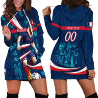 Personalized France Gallic Rooster Football Hoodie Dress Rooster Mascot French Culture Doodle