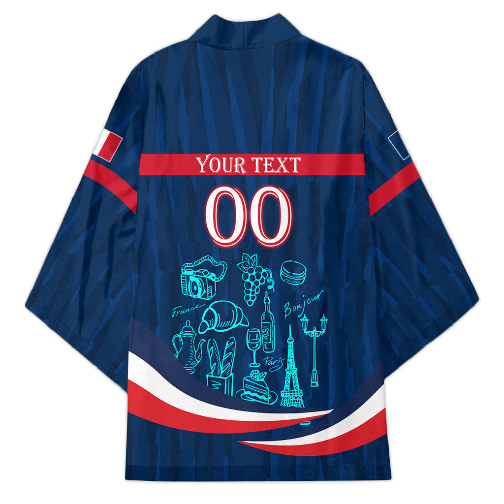 Personalized France Gallic Rooster Football Kimono Rooster Mascot French Culture Doodle