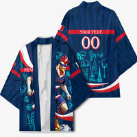 Personalized France Gallic Rooster Football Kimono Rooster Mascot French Culture Doodle
