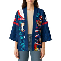 Personalized France Gallic Rooster Football Kimono Rooster Mascot French Culture Doodle