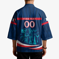 Personalized France Gallic Rooster Football Kimono Rooster Mascot French Culture Doodle