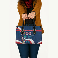 Personalized France Gallic Rooster Football Leather Bag Rooster Mascot French Culture Doodle