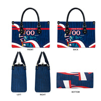 Personalized France Gallic Rooster Football Leather Bag Rooster Mascot French Culture Doodle