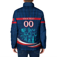 Personalized France Gallic Rooster Football Padded Jacket Rooster Mascot French Culture Doodle