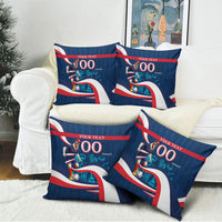 Personalized France Gallic Rooster Football Pillow Cover Rooster Mascot French Culture Doodle