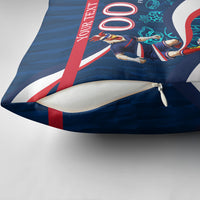 Personalized France Gallic Rooster Football Pillow Cover Rooster Mascot French Culture Doodle