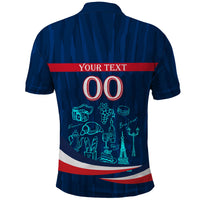 Personalized France Gallic Rooster Football Polo Shirt Rooster Mascot French Culture Doodle