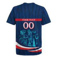 Personalized France Gallic Rooster Football Rugby Jersey Rooster Mascot French Culture Doodle