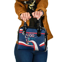 Personalized France Gallic Rooster Football Shoulder Handbag Rooster Mascot French Culture Doodle