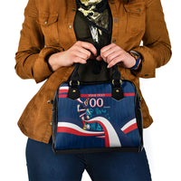 Personalized France Gallic Rooster Football Shoulder Handbag Rooster Mascot French Culture Doodle