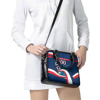 Personalized France Gallic Rooster Football Shoulder Handbag Rooster Mascot French Culture Doodle