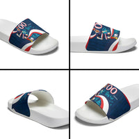 Personalized France Gallic Rooster Football Slide Sandals Rooster Mascot French Culture Doodle