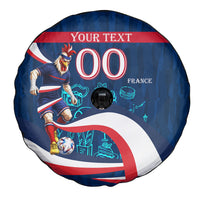 Personalized France Gallic Rooster Football Spare Tire Cover Rooster Mascot French Culture Doodle