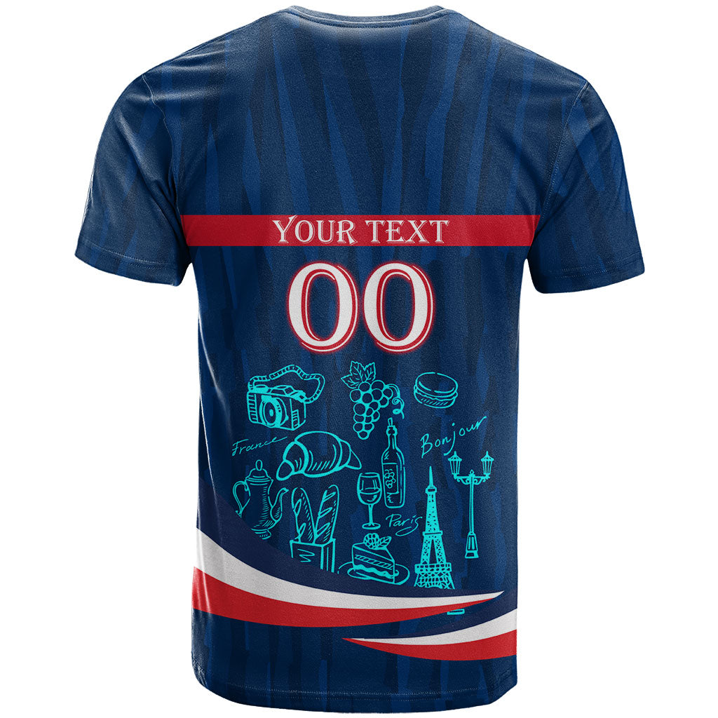 Personalized France Gallic Rooster Football T Shirt Rooster Mascot French Culture Doodle