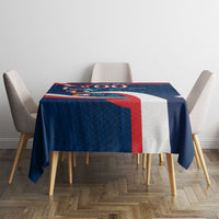Personalized France Gallic Rooster Football Tablecloth Rooster Mascot French Culture Doodle