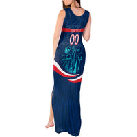 Personalized France Gallic Rooster Football Tank Maxi Dress Rooster Mascot French Culture Doodle