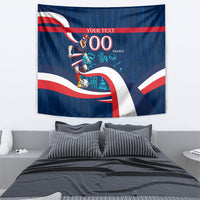 Personalized France Gallic Rooster Football Tapestry Rooster Mascot French Culture Doodle