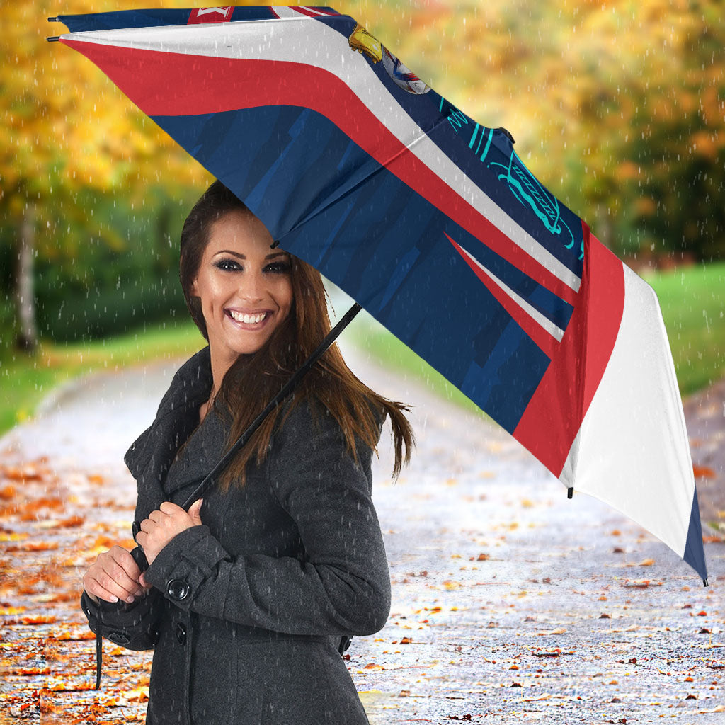 Personalized France Gallic Rooster Football Umbrella Rooster Mascot French Culture Doodle
