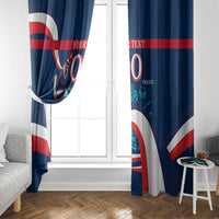 Personalized France Gallic Rooster Football Window Curtain Rooster Mascot French Culture Doodle