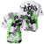 Street Style Graffiti Baseball Jersey with Smoking Monkey and Neon Green - Wonder Print Shop