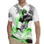 Street Style Graffiti Rugby Jersey with Smoking Monkey and Neon Green - Wonder Print Shop