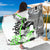 Street Style Graffiti Sarong with Smoking Monkey and Neon Green - Wonder Print Shop