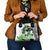Street Style Graffiti Shoulder Handbag with Smoking Monkey and Neon Green - Wonder Print Shop