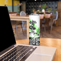 Street Style Graffiti Skinny Tumbler with Smoking Monkey and Neon Green - Wonder Print Shop