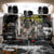 Boombox Breakdancer Back Car Seat Cover with Grafiti Art and Grunge Street Hip Hop Style - Wonder Print Shop