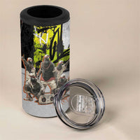 Boombox Breakdancer 4 in 1 Can Cooler Tumbler with Grafiti Art and Grunge Street Hip Hop Style - Wonder Print Shop