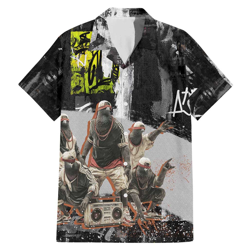 Boombox Breakdancer Family Matching Mermaid Dress and Hawaiian Shirt with Grafiti Art and Grunge Street Hip Hop Style - Wonder Print Shop