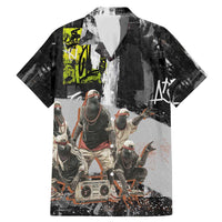 Boombox Breakdancer Family Matching Mermaid Dress and Hawaiian Shirt with Grafiti Art and Grunge Street Hip Hop Style - Wonder Print Shop