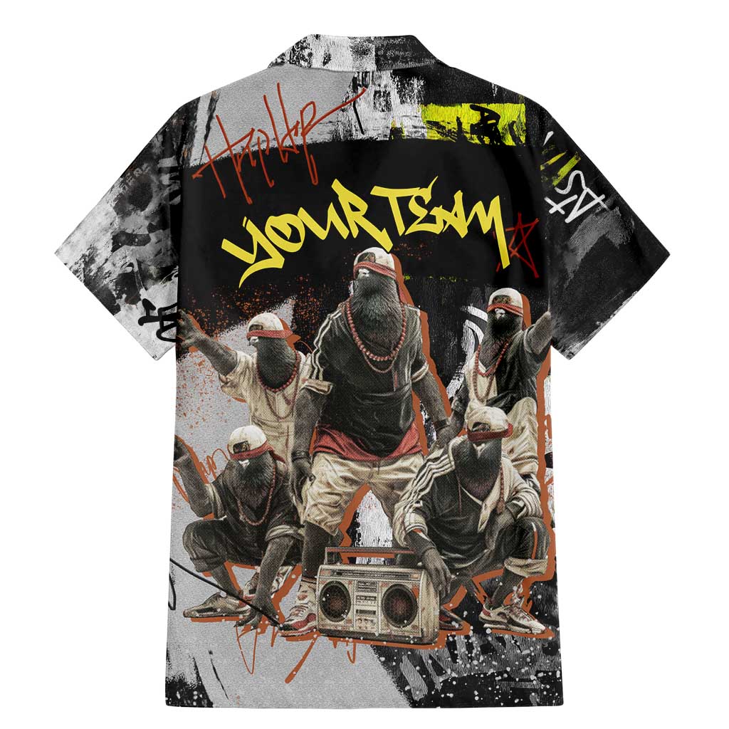 Boombox Breakdancer Family Matching Mermaid Dress and Hawaiian Shirt with Grafiti Art and Grunge Street Hip Hop Style - Wonder Print Shop