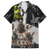 Boombox Breakdancer Family Matching Puletasi and Hawaiian Shirt with Grafiti Art and Grunge Street Hip Hop Style - Wonder Print Shop