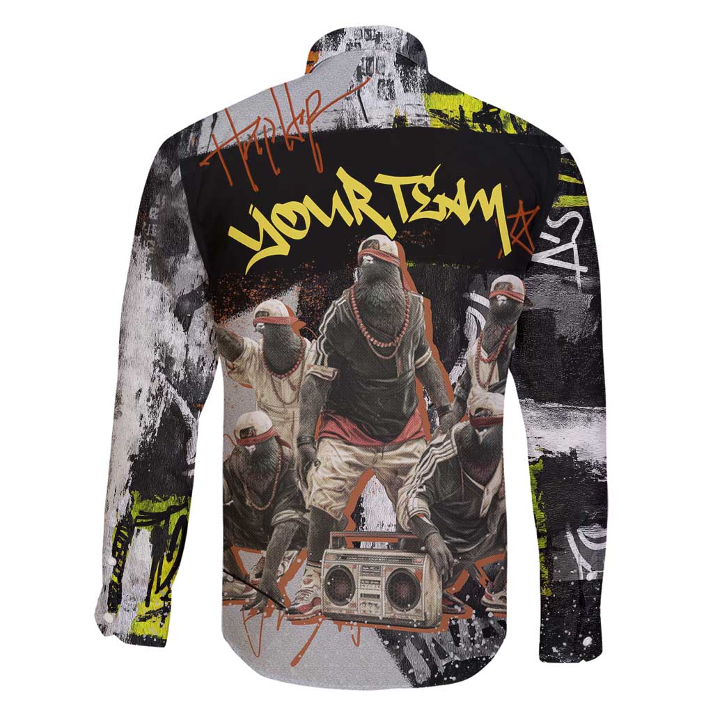 Boombox Breakdancer Family Matching Puletasi and Hawaiian Shirt with Grafiti Art and Grunge Street Hip Hop Style - Wonder Print Shop