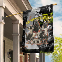 Boombox Breakdancer Garden Flag with Grafiti Art and Grunge Street Hip Hop Style - Wonder Print Shop