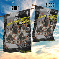 Boombox Breakdancer Garden Flag with Grafiti Art and Grunge Street Hip Hop Style - Wonder Print Shop