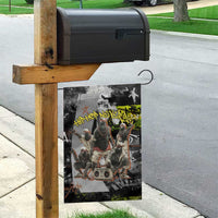Boombox Breakdancer Garden Flag with Grafiti Art and Grunge Street Hip Hop Style - Wonder Print Shop