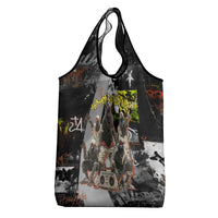 Boombox Breakdancer Grocery Bag with Grafiti Art and Grunge Street Hip Hop Style - Wonder Print Shop