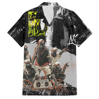 Boombox Breakdancer Hawaiian Shirt with Grafiti Art and Grunge Street Hip Hop Style - Wonder Print Shop