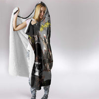 Boombox Breakdancer Hooded Blanket with Grafiti Art and Grunge Street Hip Hop Style - Wonder Print Shop