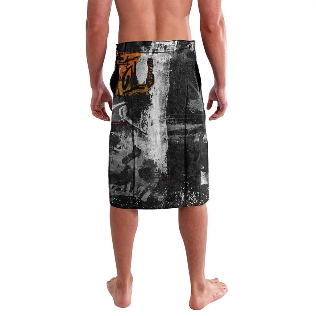 Boombox Breakdancer Lavalava with Grafiti Art and Grunge Street Hip Hop Style - Wonder Print Shop