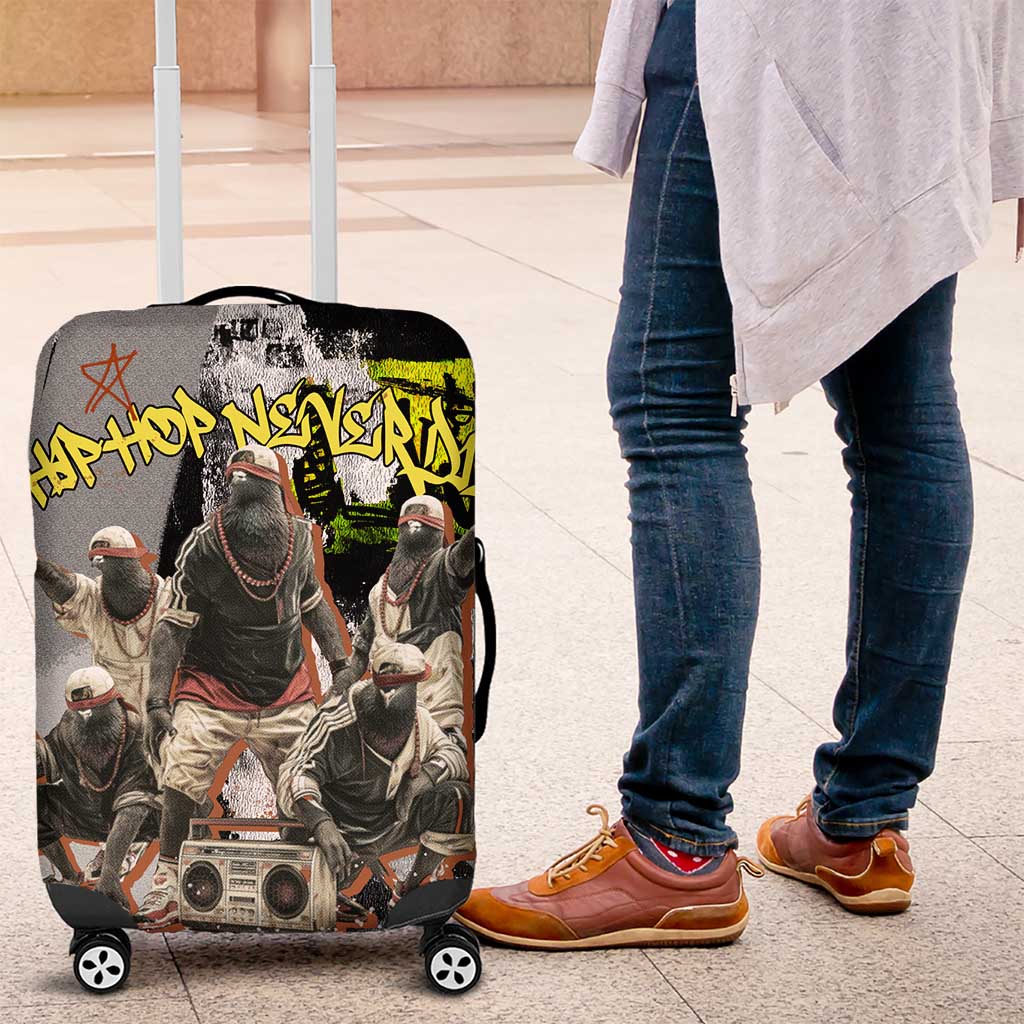 Boombox Breakdancer Luggage Cover with Grafiti Art and Grunge Street Hip Hop Style - Wonder Print Shop