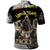 Boombox Breakdancer Polo Shirt with Grafiti Art and Grunge Street Hip Hop Style - Wonder Print Shop
