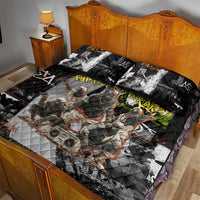 Boombox Breakdancer Quilt Bed Set with Grafiti Art and Grunge Street Hip Hop Style - Wonder Print Shop