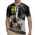 Boombox Breakdancer Rugby Jersey with Grafiti Art and Grunge Street Hip Hop Style - Wonder Print Shop