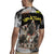 Boombox Breakdancer Rugby Jersey with Grafiti Art and Grunge Street Hip Hop Style - Wonder Print Shop