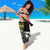 Boombox Breakdancer Sarong with Grafiti Art and Grunge Street Hip Hop Style - Wonder Print Shop