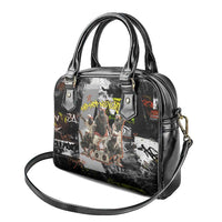 Boombox Breakdancer Shoulder Handbag with Grafiti Art and Grunge Street Hip Hop Style - Wonder Print Shop