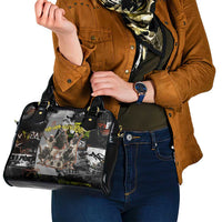 Boombox Breakdancer Shoulder Handbag with Grafiti Art and Grunge Street Hip Hop Style - Wonder Print Shop
